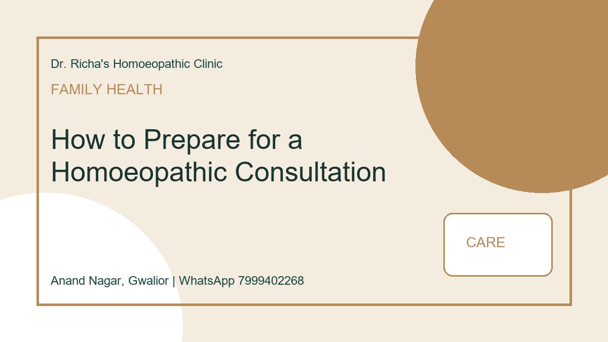 How to Prepare for a Homoeopathic Consultation blog image